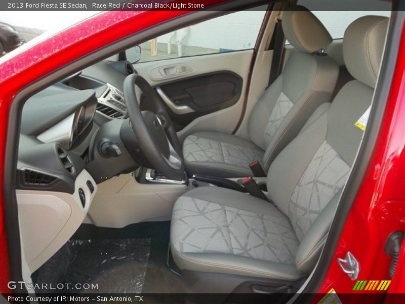 Race Red / Charcoal Black/Light Stone 2013 Ford Fiesta SE Sedan