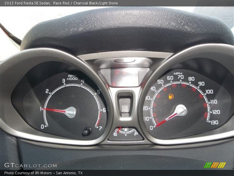 Race Red / Charcoal Black/Light Stone 2013 Ford Fiesta SE Sedan