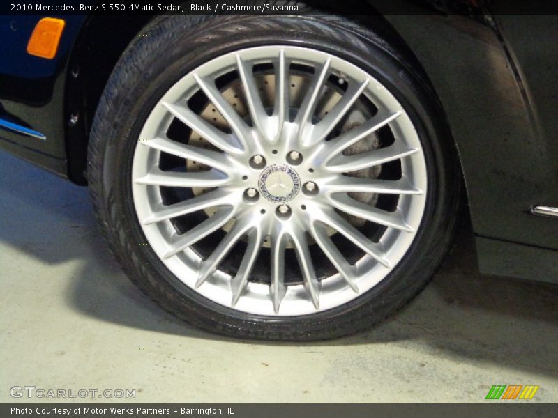 Black / Cashmere/Savanna 2010 Mercedes-Benz S 550 4Matic Sedan