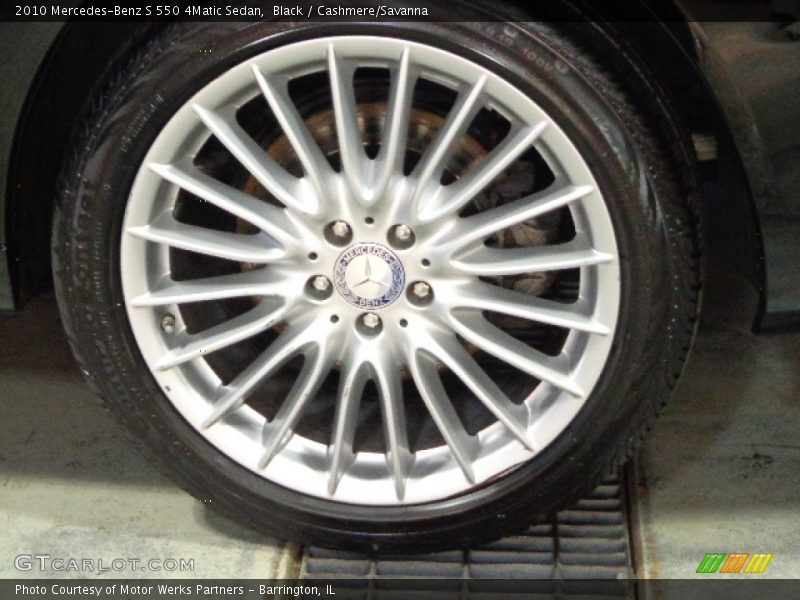 Black / Cashmere/Savanna 2010 Mercedes-Benz S 550 4Matic Sedan