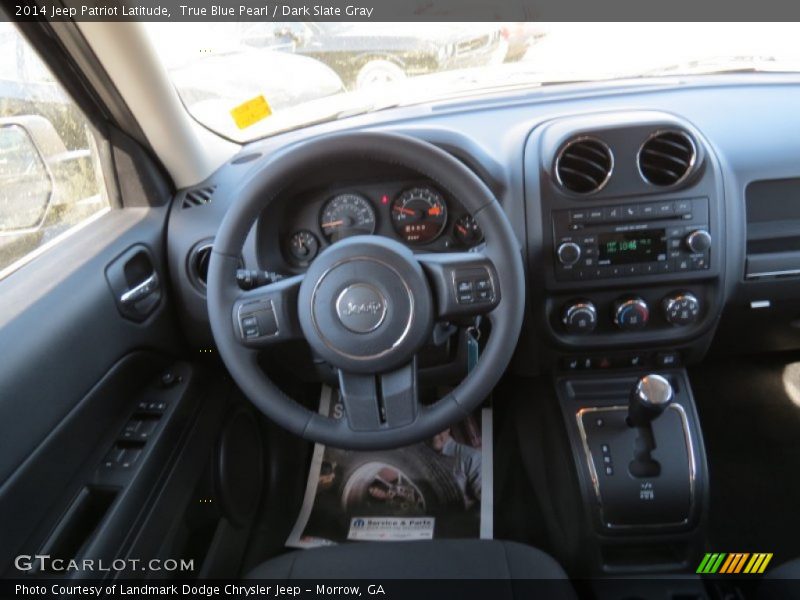 True Blue Pearl / Dark Slate Gray 2014 Jeep Patriot Latitude