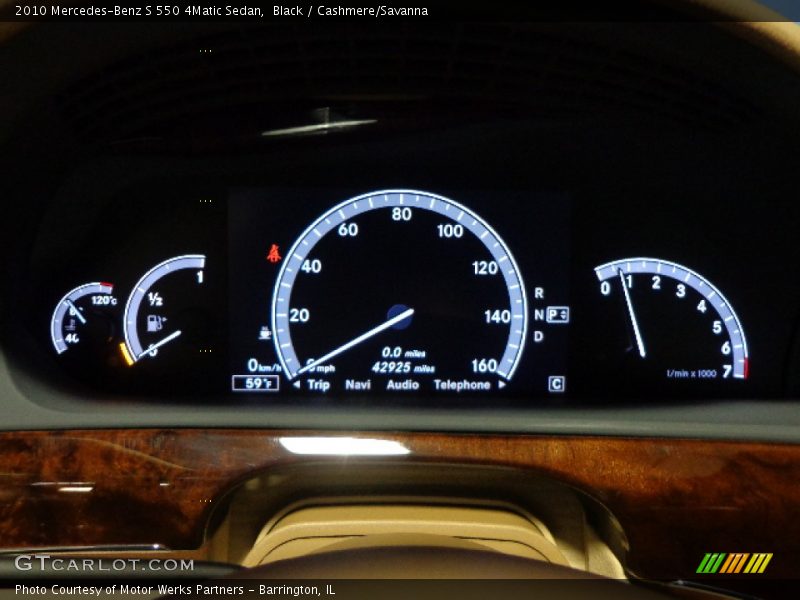 Black / Cashmere/Savanna 2010 Mercedes-Benz S 550 4Matic Sedan
