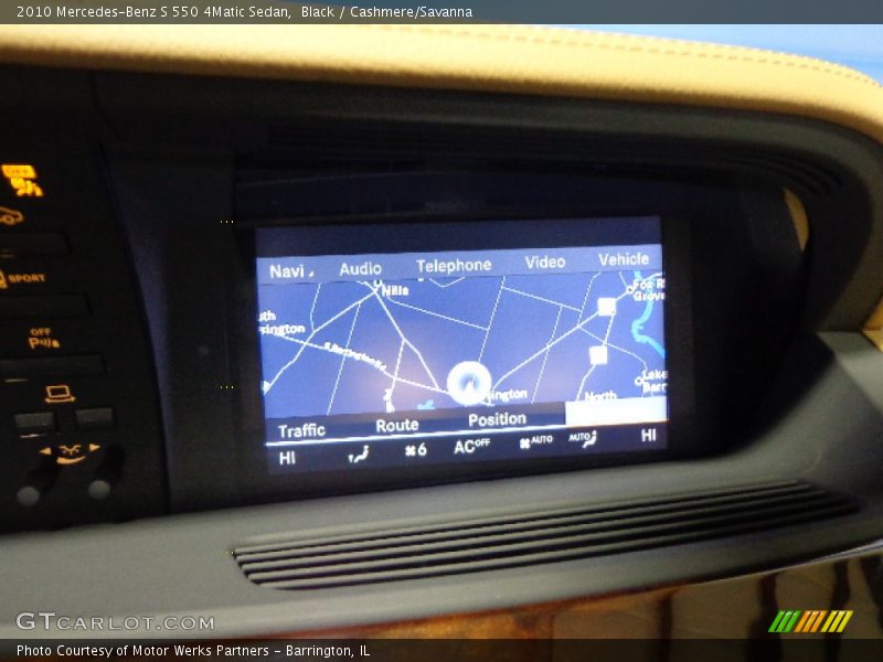 Black / Cashmere/Savanna 2010 Mercedes-Benz S 550 4Matic Sedan