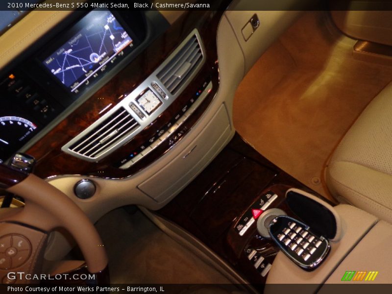 Black / Cashmere/Savanna 2010 Mercedes-Benz S 550 4Matic Sedan