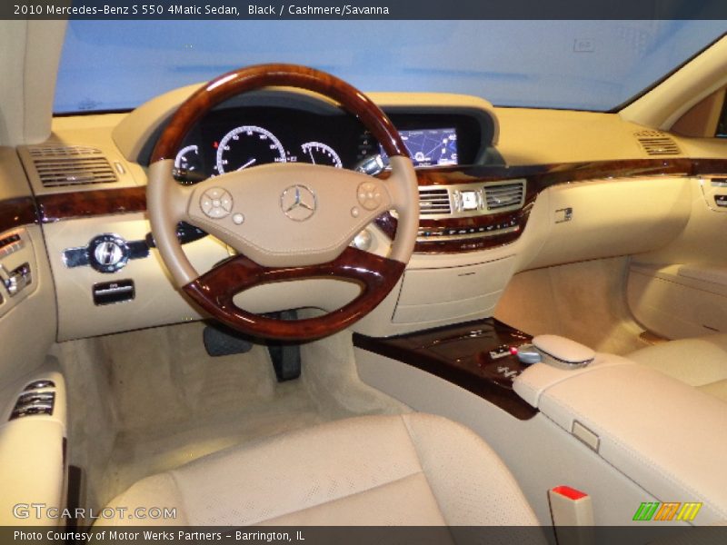 Black / Cashmere/Savanna 2010 Mercedes-Benz S 550 4Matic Sedan