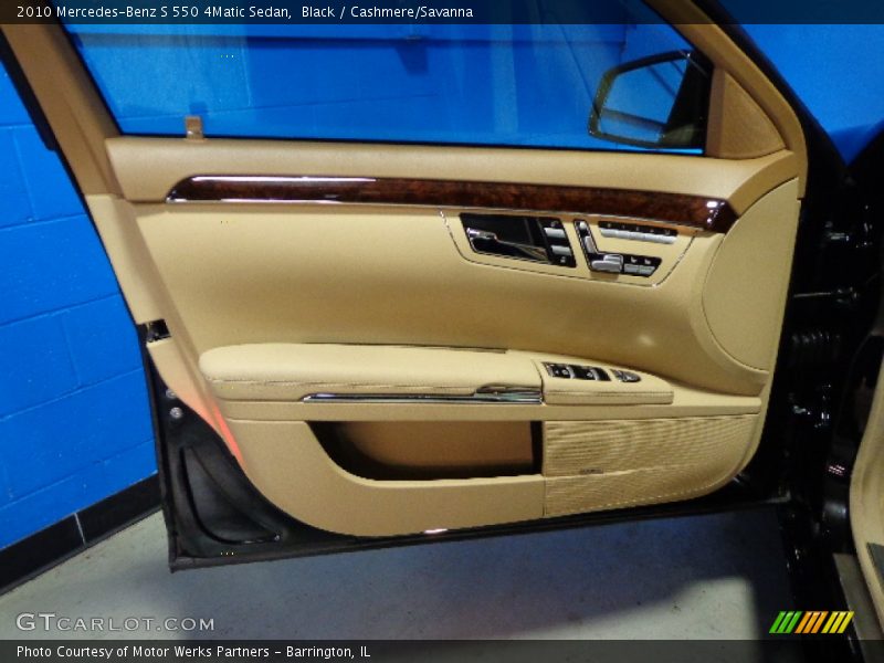 Black / Cashmere/Savanna 2010 Mercedes-Benz S 550 4Matic Sedan