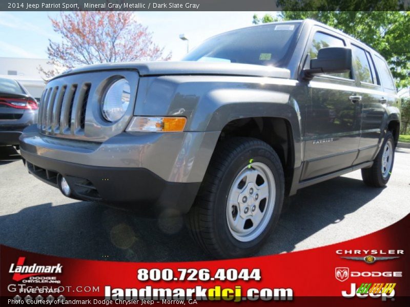 Mineral Gray Metallic / Dark Slate Gray 2014 Jeep Patriot Sport