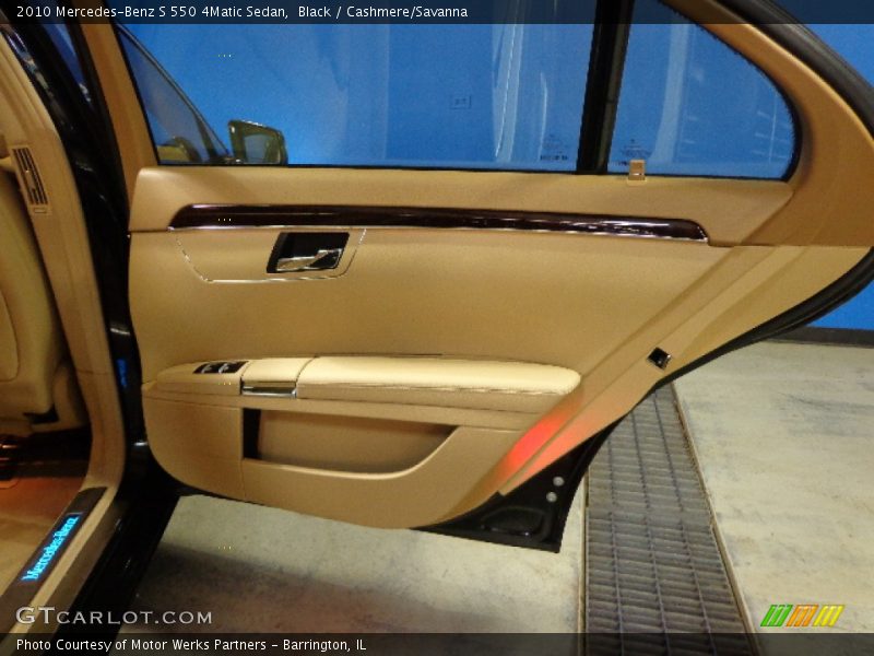 Black / Cashmere/Savanna 2010 Mercedes-Benz S 550 4Matic Sedan