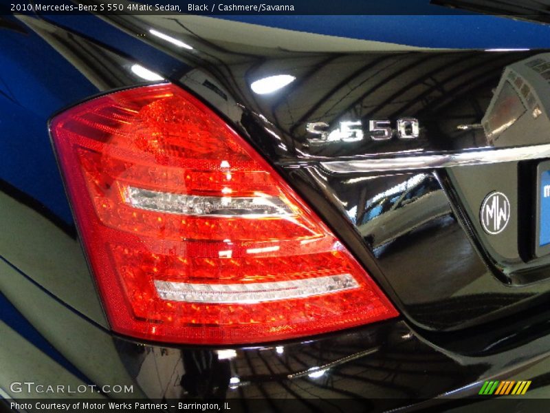Black / Cashmere/Savanna 2010 Mercedes-Benz S 550 4Matic Sedan