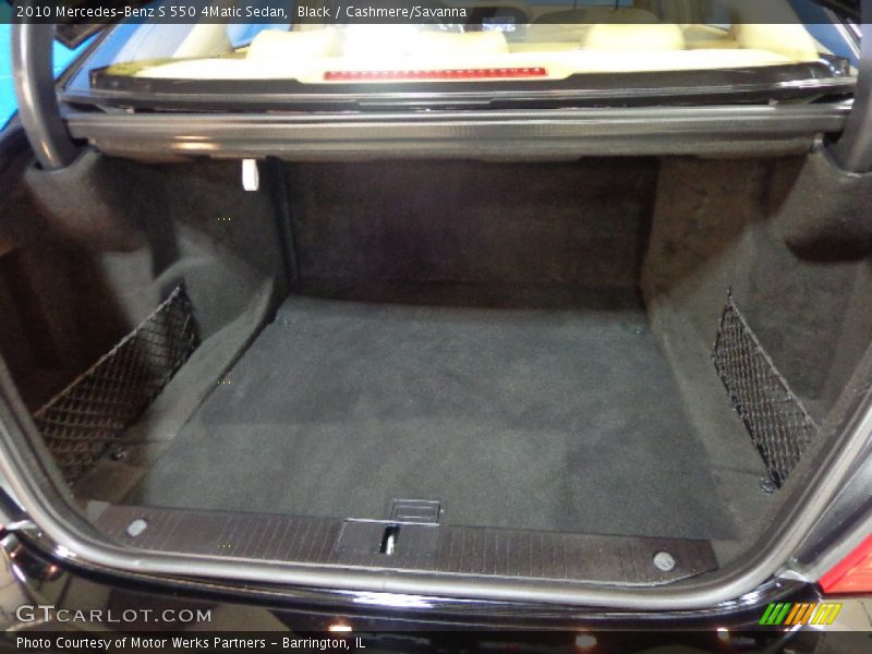 Black / Cashmere/Savanna 2010 Mercedes-Benz S 550 4Matic Sedan