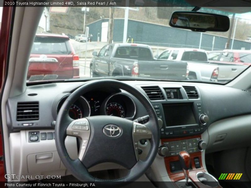 Salsa Red Pearl / Ash 2010 Toyota Highlander Limited 4WD