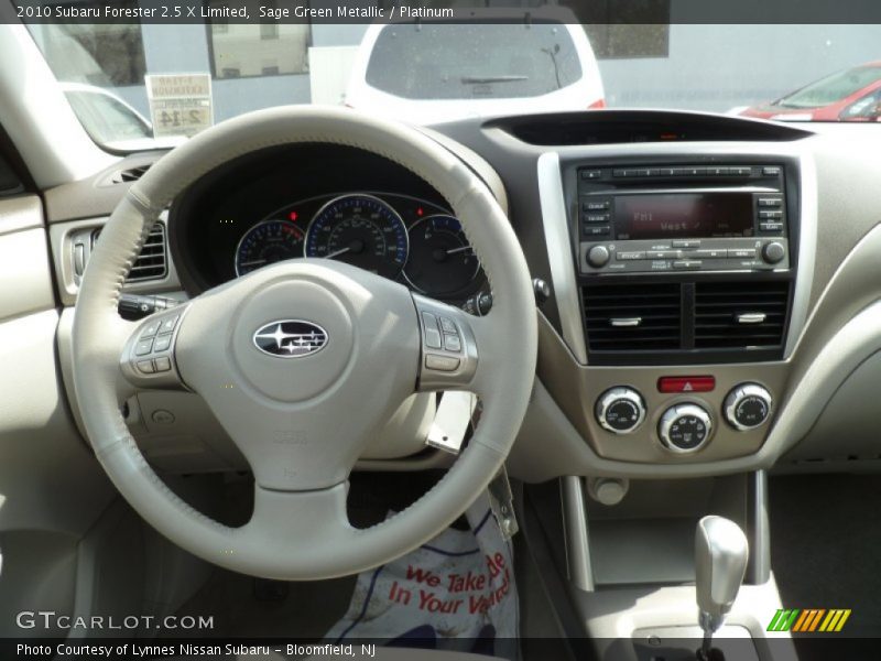 Sage Green Metallic / Platinum 2010 Subaru Forester 2.5 X Limited