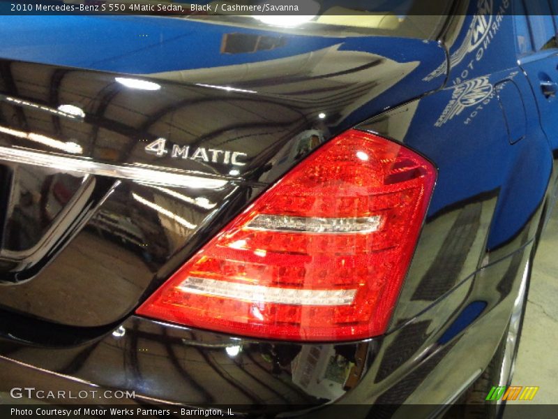 Black / Cashmere/Savanna 2010 Mercedes-Benz S 550 4Matic Sedan