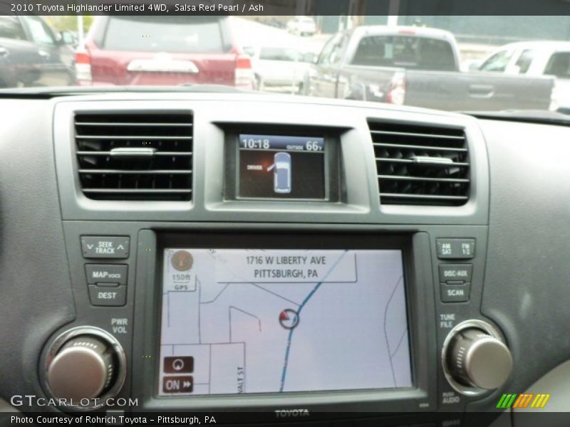 Salsa Red Pearl / Ash 2010 Toyota Highlander Limited 4WD