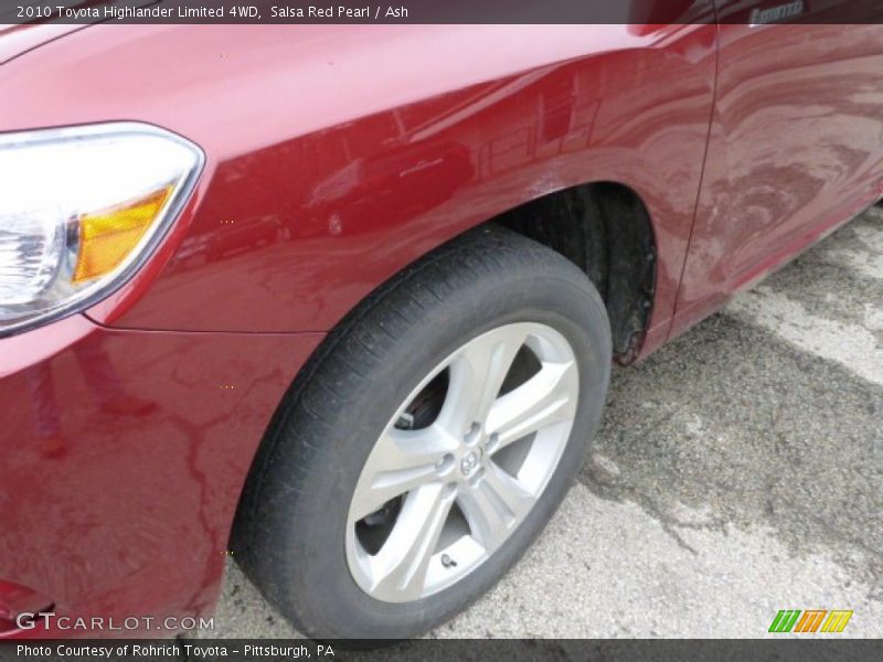 Salsa Red Pearl / Ash 2010 Toyota Highlander Limited 4WD
