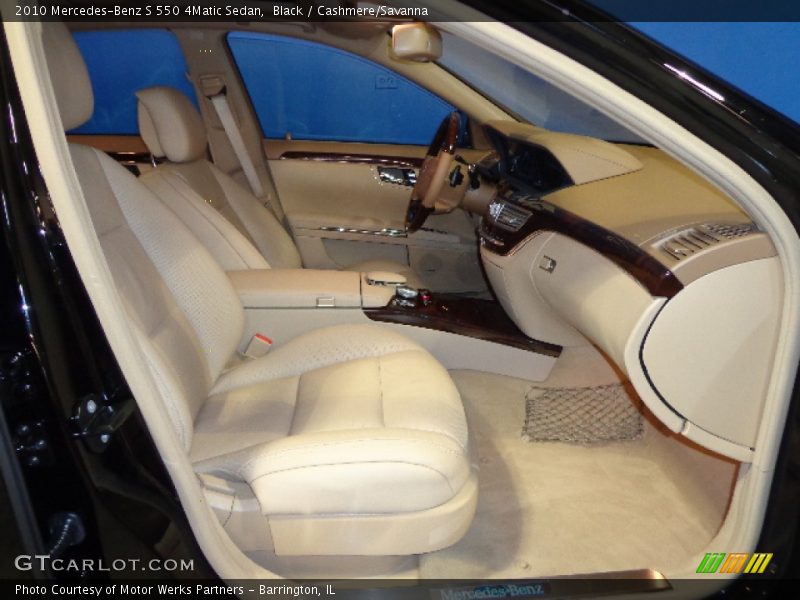 Black / Cashmere/Savanna 2010 Mercedes-Benz S 550 4Matic Sedan