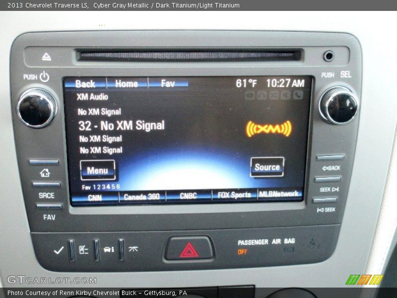 Cyber Gray Metallic / Dark Titanium/Light Titanium 2013 Chevrolet Traverse LS