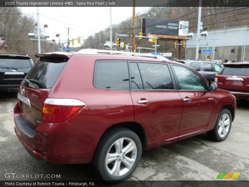 Salsa Red Pearl / Ash 2010 Toyota Highlander Limited 4WD