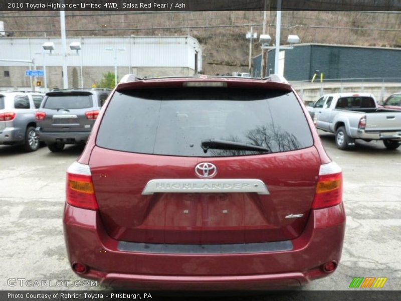 Salsa Red Pearl / Ash 2010 Toyota Highlander Limited 4WD
