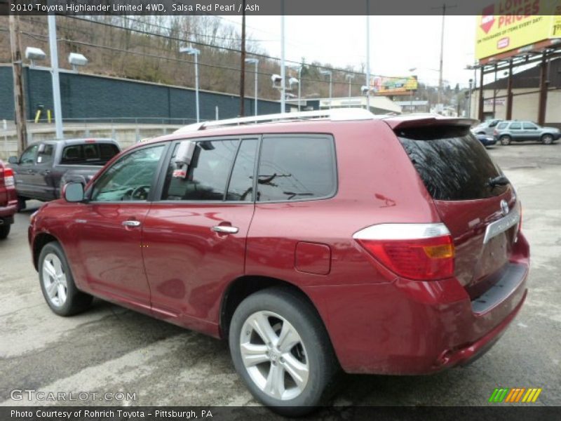 Salsa Red Pearl / Ash 2010 Toyota Highlander Limited 4WD