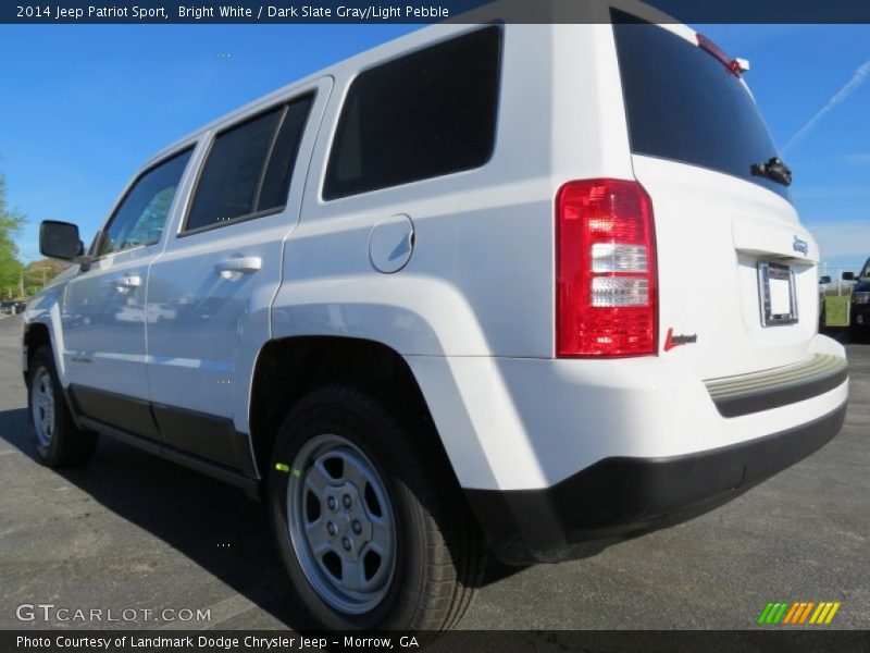 Bright White / Dark Slate Gray/Light Pebble 2014 Jeep Patriot Sport