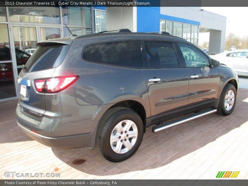 Cyber Gray Metallic / Dark Titanium/Light Titanium 2013 Chevrolet Traverse LS