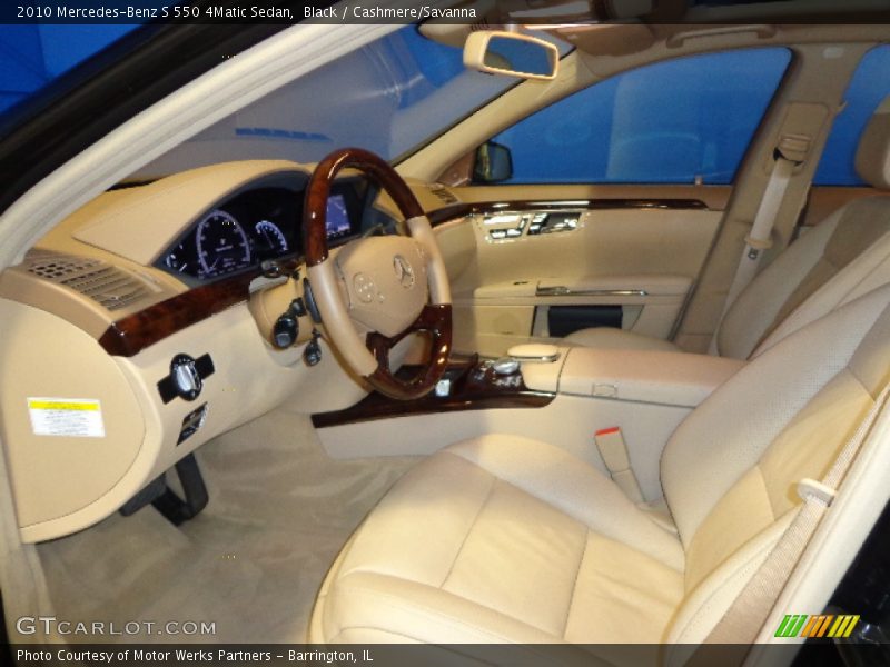 Black / Cashmere/Savanna 2010 Mercedes-Benz S 550 4Matic Sedan