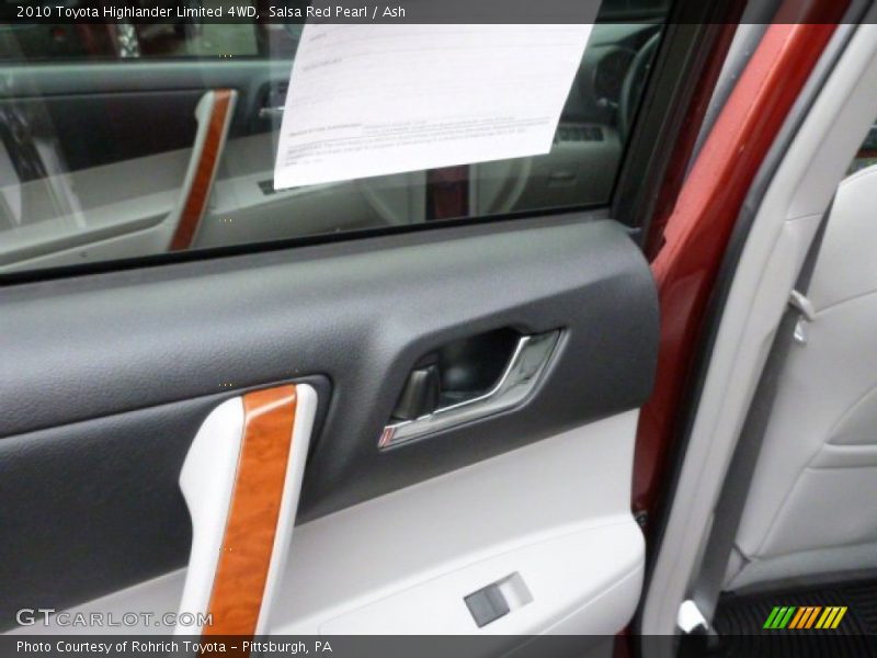 Salsa Red Pearl / Ash 2010 Toyota Highlander Limited 4WD