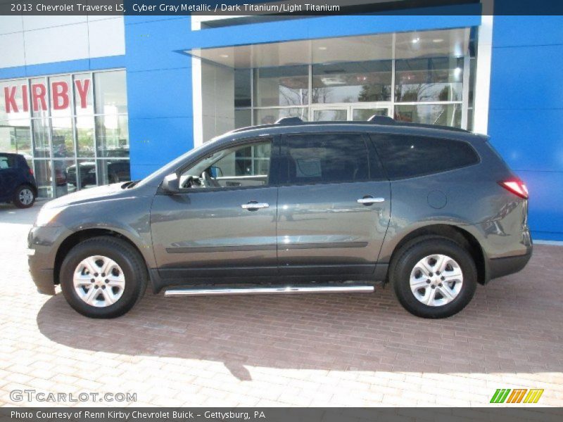 Cyber Gray Metallic / Dark Titanium/Light Titanium 2013 Chevrolet Traverse LS