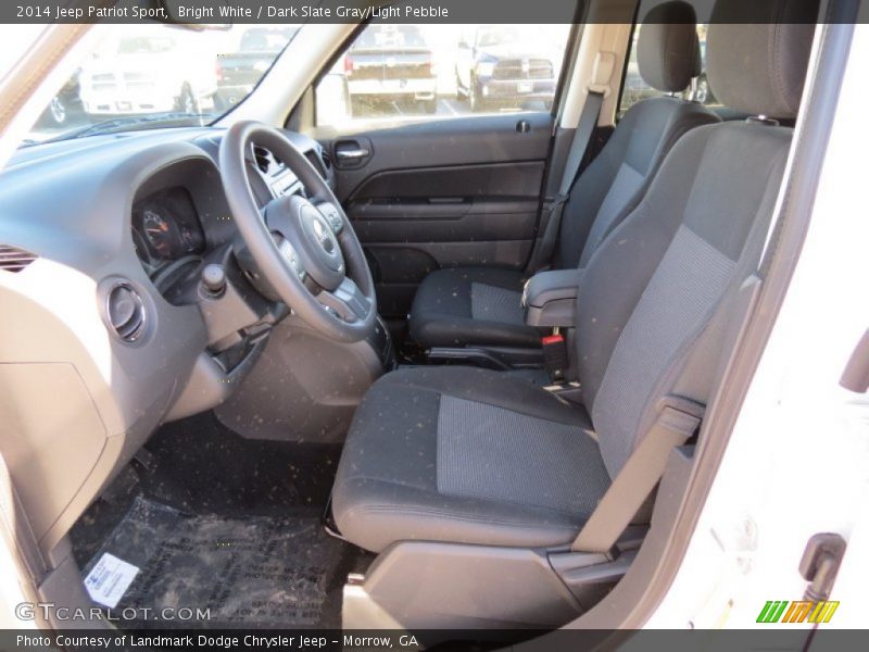 Bright White / Dark Slate Gray/Light Pebble 2014 Jeep Patriot Sport