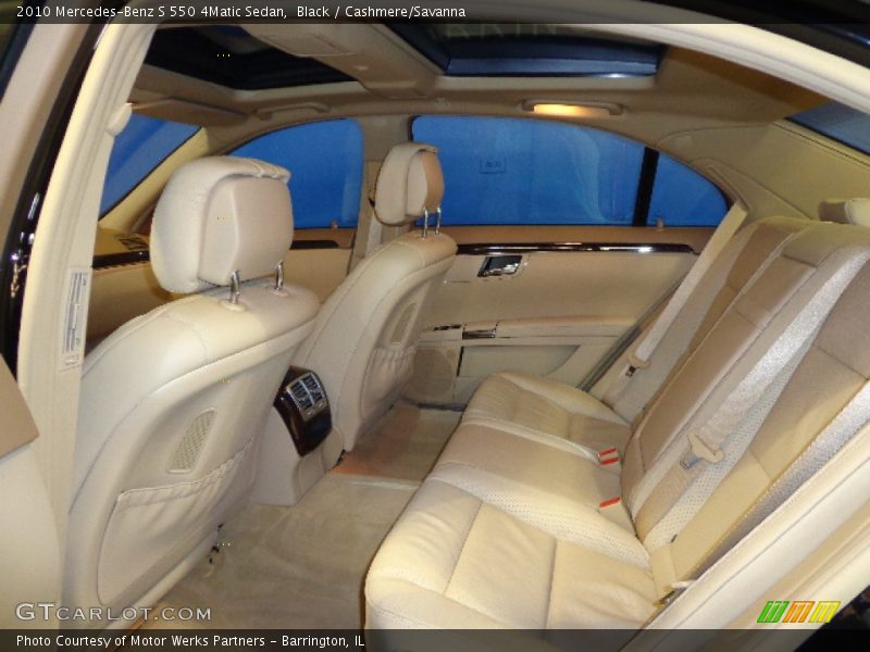 Black / Cashmere/Savanna 2010 Mercedes-Benz S 550 4Matic Sedan