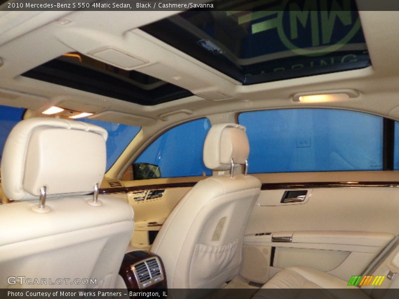 Black / Cashmere/Savanna 2010 Mercedes-Benz S 550 4Matic Sedan