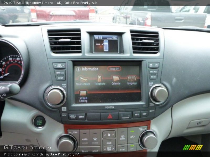 Salsa Red Pearl / Ash 2010 Toyota Highlander Limited 4WD
