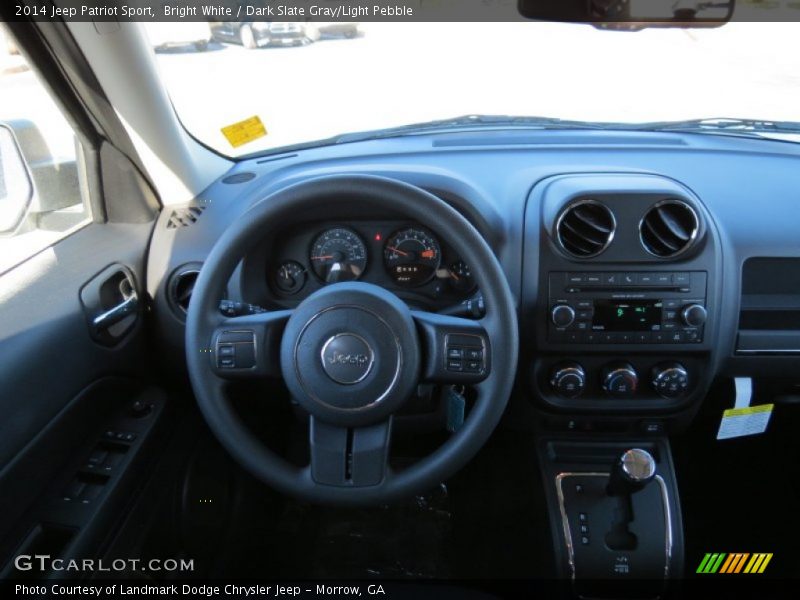 Bright White / Dark Slate Gray/Light Pebble 2014 Jeep Patriot Sport