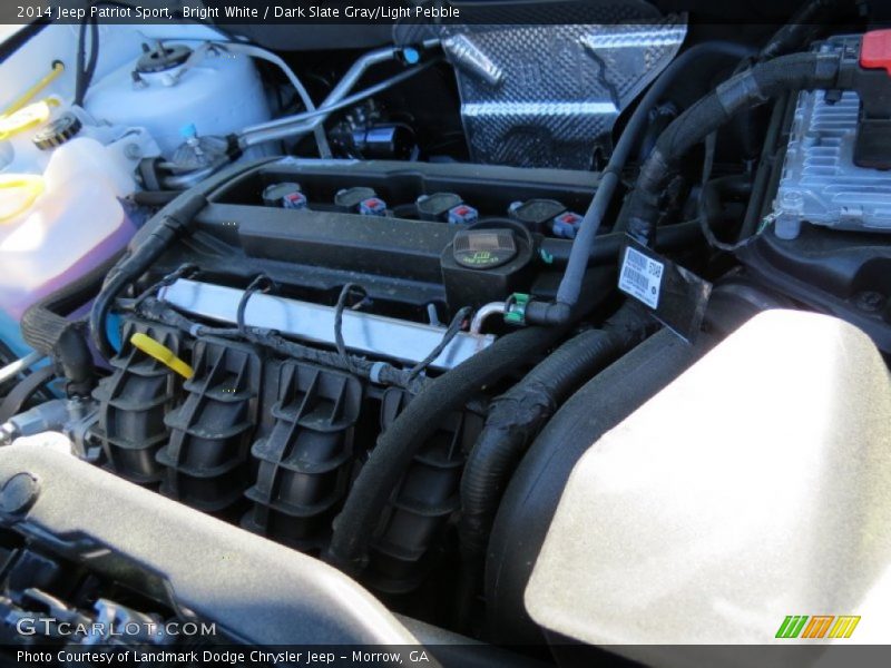 Bright White / Dark Slate Gray/Light Pebble 2014 Jeep Patriot Sport