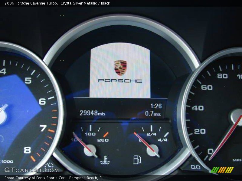 Crystal Silver Metallic / Black 2006 Porsche Cayenne Turbo