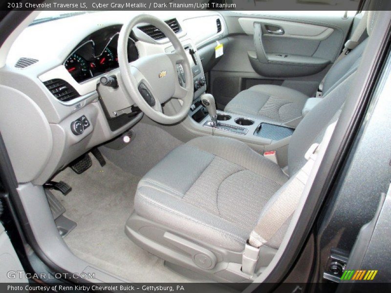 Cyber Gray Metallic / Dark Titanium/Light Titanium 2013 Chevrolet Traverse LS