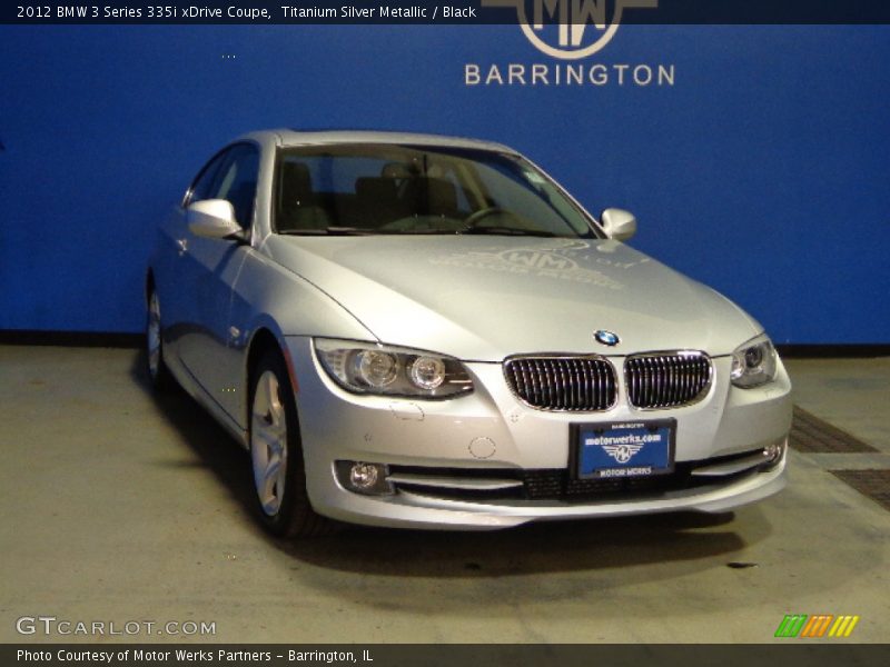 Titanium Silver Metallic / Black 2012 BMW 3 Series 335i xDrive Coupe
