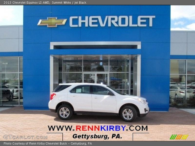 Summit White / Jet Black 2013 Chevrolet Equinox LS AWD