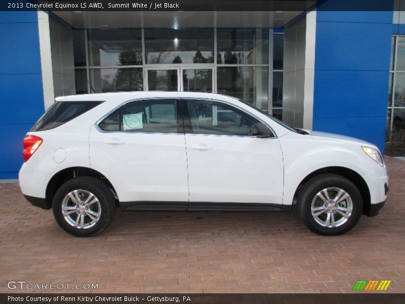 Summit White / Jet Black 2013 Chevrolet Equinox LS AWD