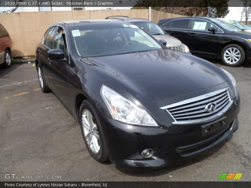 Obsidian Black / Graphite 2010 Infiniti G 37 x AWD Sedan