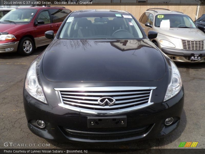 Obsidian Black / Graphite 2010 Infiniti G 37 x AWD Sedan