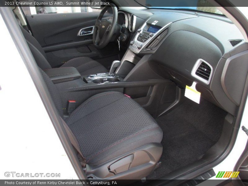 Summit White / Jet Black 2013 Chevrolet Equinox LS AWD