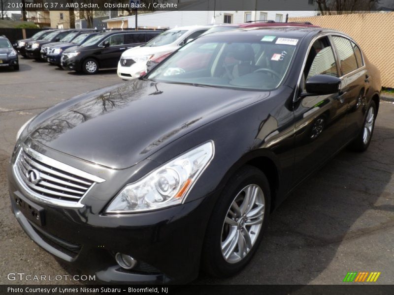 Obsidian Black / Graphite 2010 Infiniti G 37 x AWD Sedan