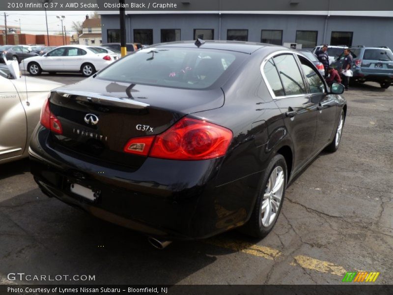Obsidian Black / Graphite 2010 Infiniti G 37 x AWD Sedan