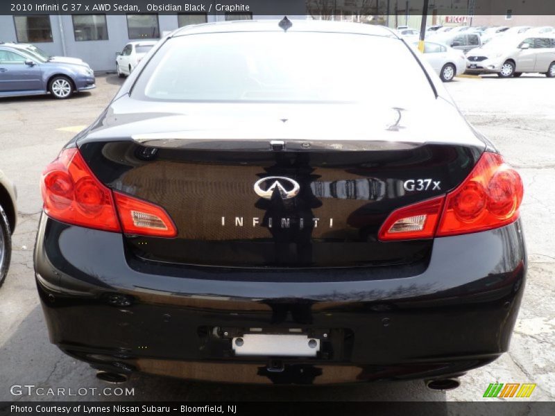 Obsidian Black / Graphite 2010 Infiniti G 37 x AWD Sedan