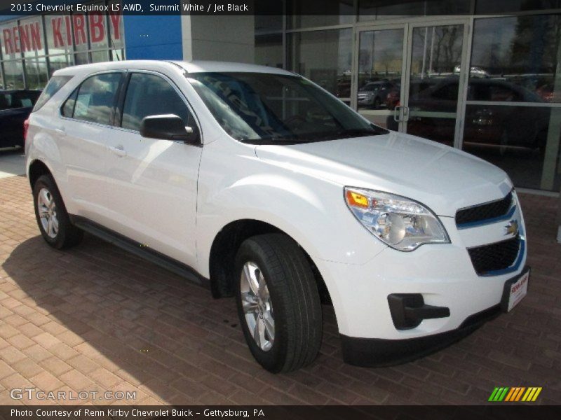 Summit White / Jet Black 2013 Chevrolet Equinox LS AWD