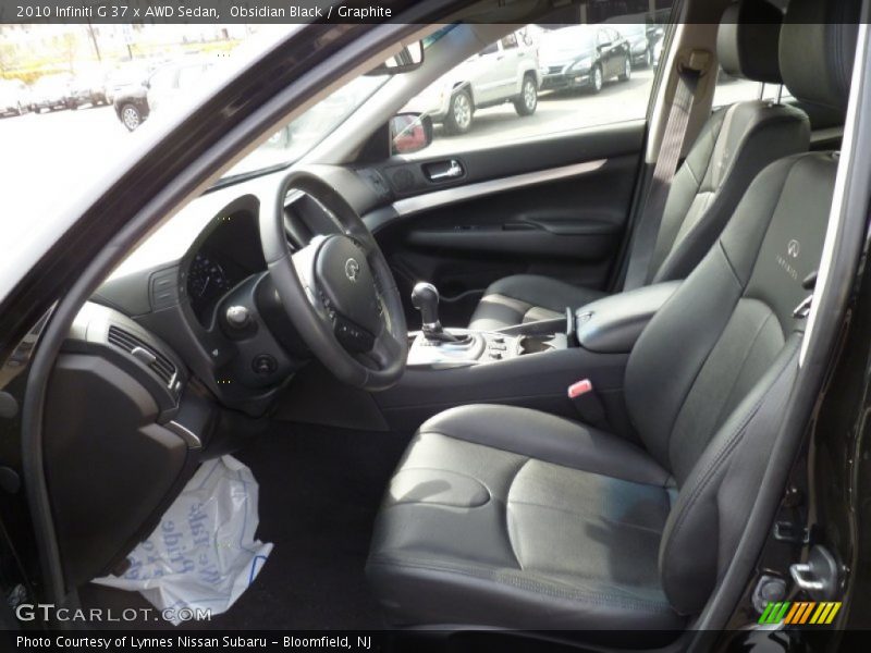 Obsidian Black / Graphite 2010 Infiniti G 37 x AWD Sedan