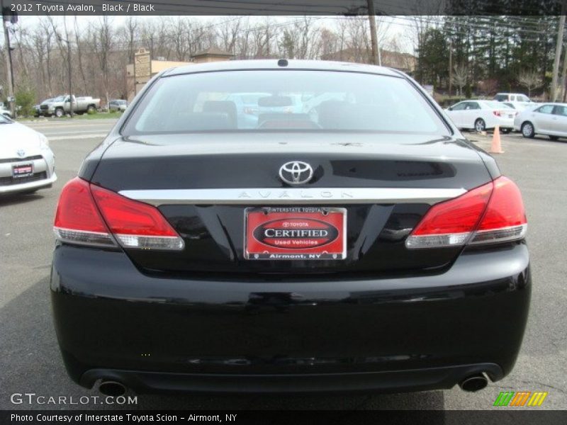Black / Black 2012 Toyota Avalon