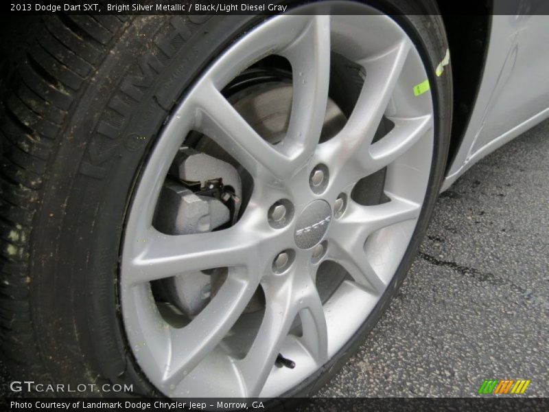 Bright Silver Metallic / Black/Light Diesel Gray 2013 Dodge Dart SXT